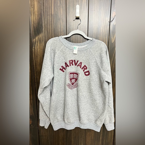 Discus Athletic Sweaters - Vintage Discus Athletic Harvard Sweatshirt Adult XL Gray-Made In USA Crew